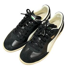 PUMA Super Liga OG Retro Sneakers Black Marshmallow White Suede Size 8 Shoes